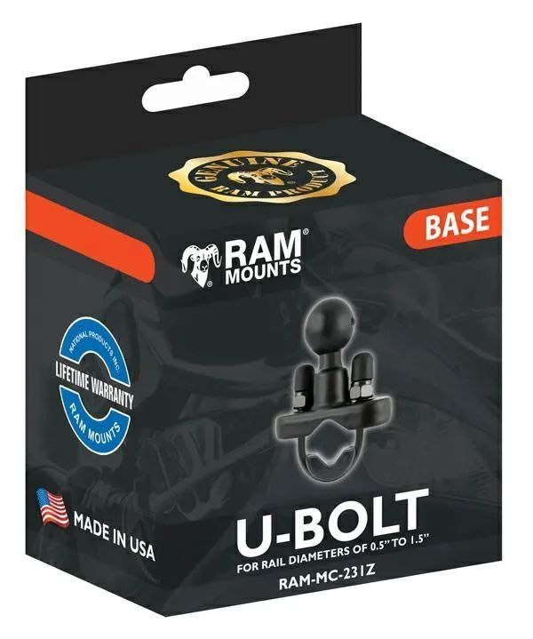 RAM Mount - U-Bolt - Rail Diameter Of 0.5"-1.5" - Image 2