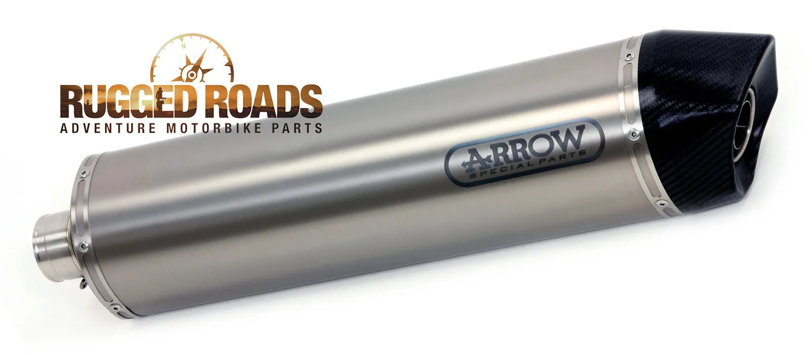 Arrow Maxi Race-Tech Titanium Silencer With Carbon End Cap