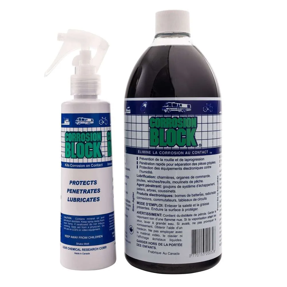 Corrosion Block - 1 Quart Bottle With Refillable Spray Bottle