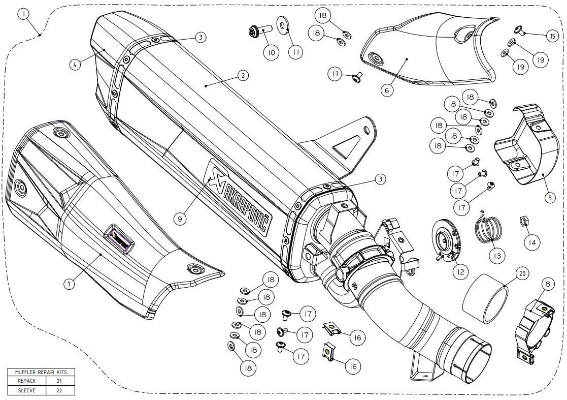 Akrapovic Titanium Silencer - CRF1100 (All Models) - Image 5