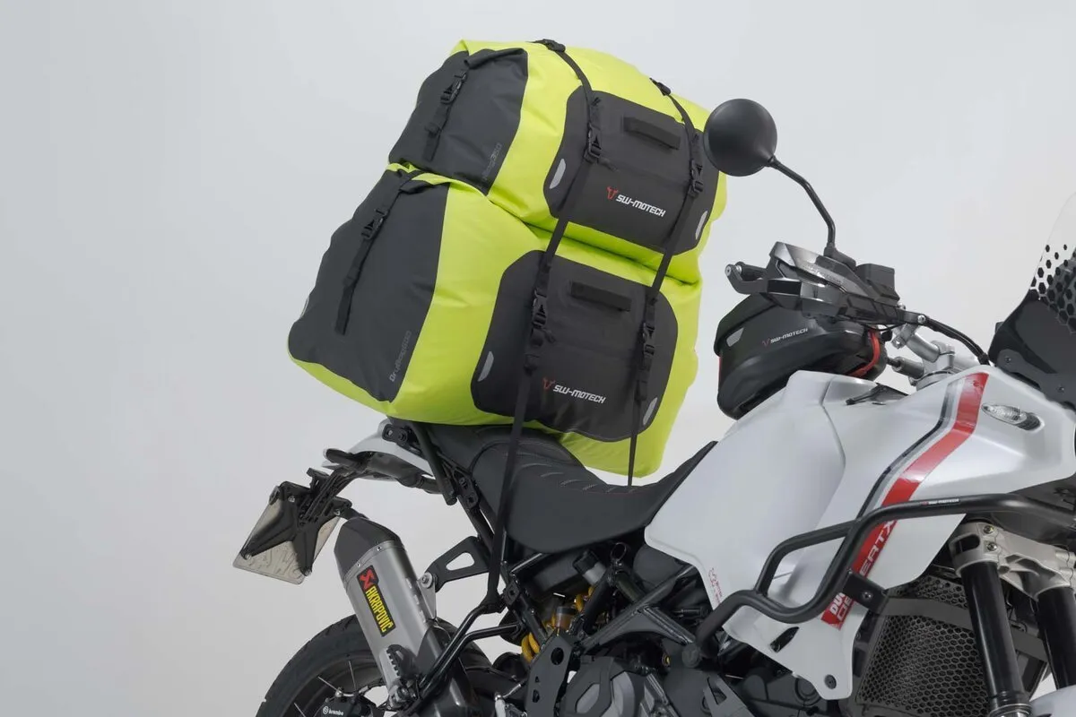SW-MOTECH Drybag 600 - 60Ltr. Yellow/Black - Waterproof - Image 3