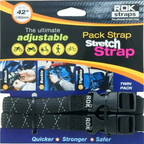 ROKSTRAPS - REFLECTIVE PACK STRAP Twin Pack (310Mm - 1060Mm)