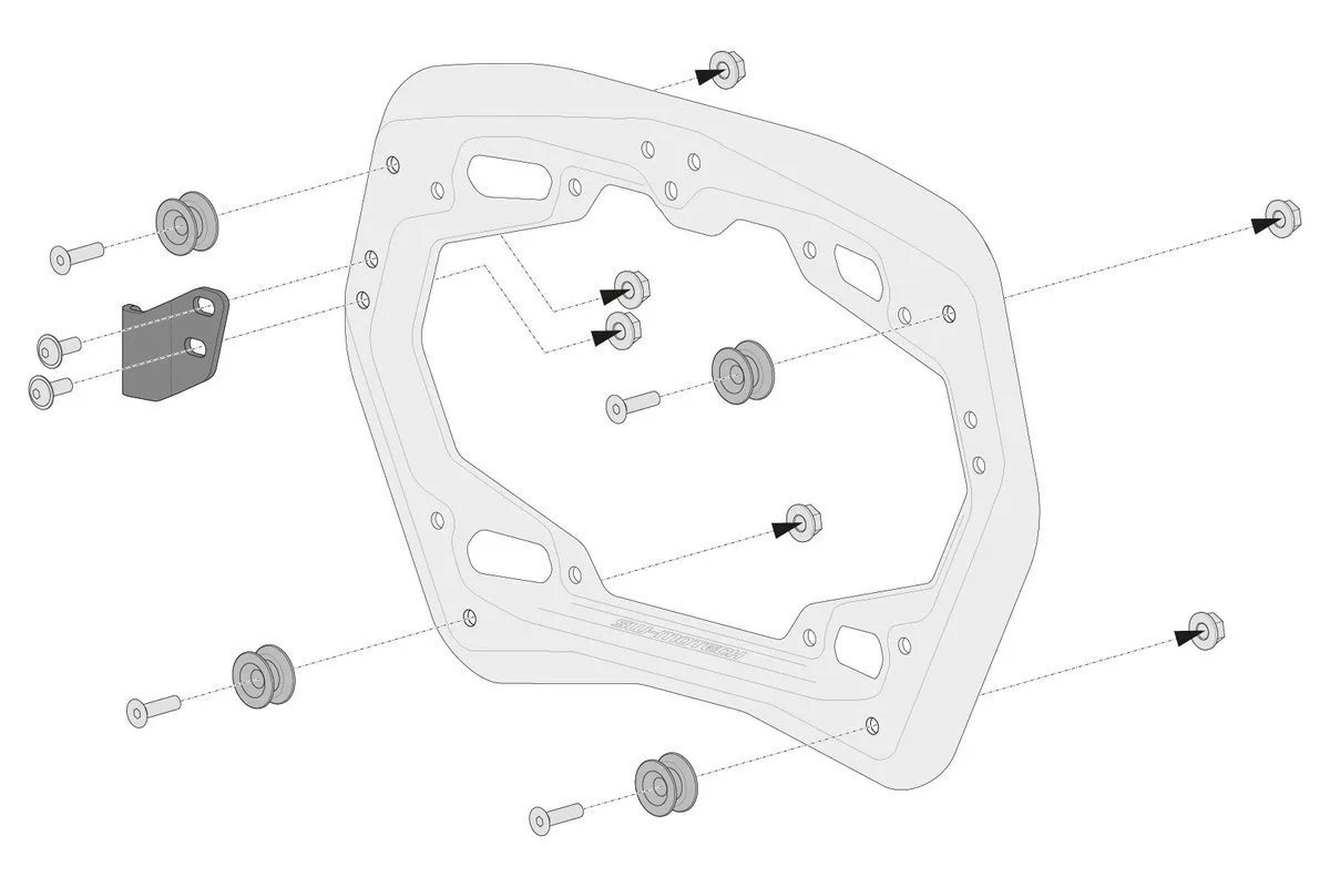 SW MOTECH - 3 Piece TRAX ADV Adventure Set SILVER - CRF1100L - Image 7