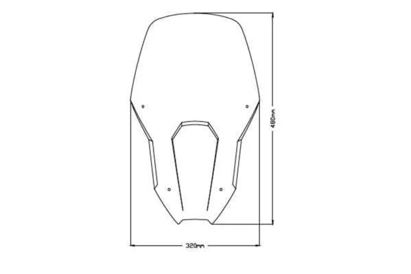 Puig Touring Screen CLEAR - CRF1100 - Image 2