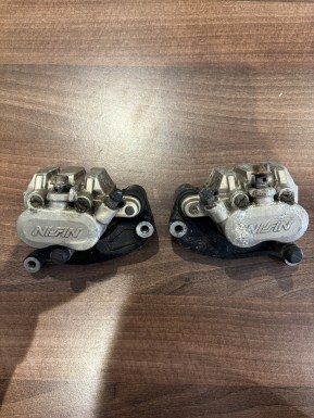 OEM Honda Nissan Front Brake Calipers - Africa Twin RD04 - 1990-1992 - USED