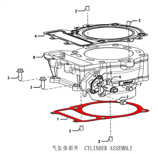 OEM KOVE Cylinder Head Gasket Lower