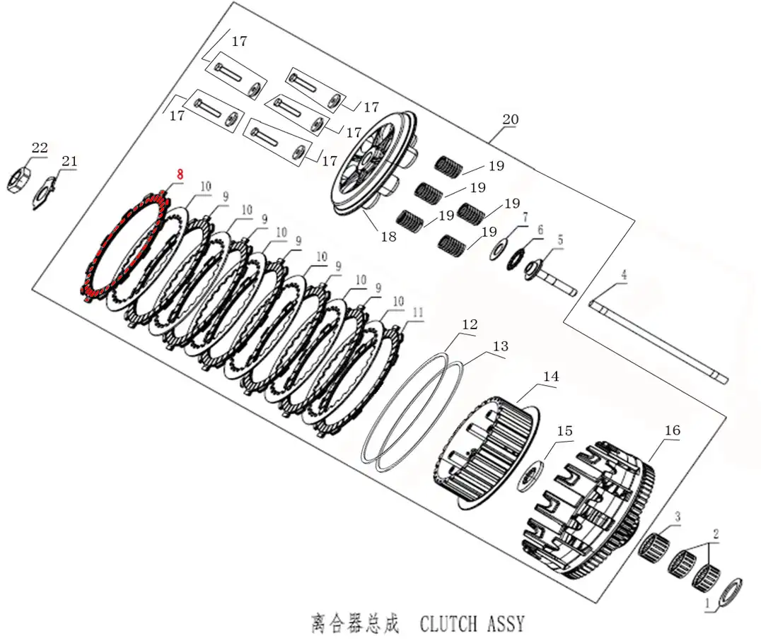 OEM KOVE Clutch Friction Plate I