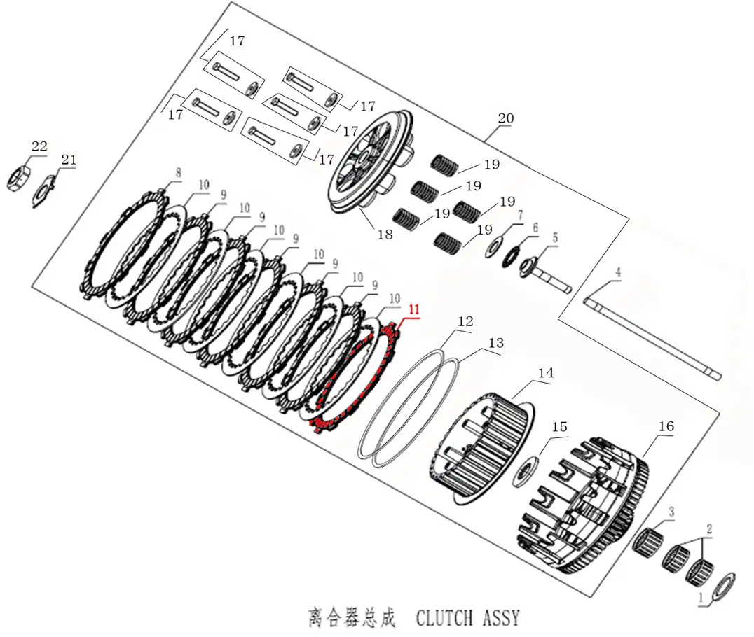OEM KOVE Clutch Friction Plate III