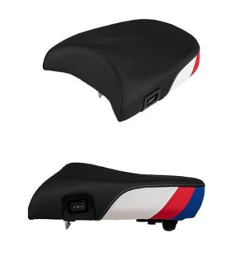 Touratech Comfort Seat – Rider – “Style Red Blue” – Fresh Touch – Heatable – BMW R1300GSA